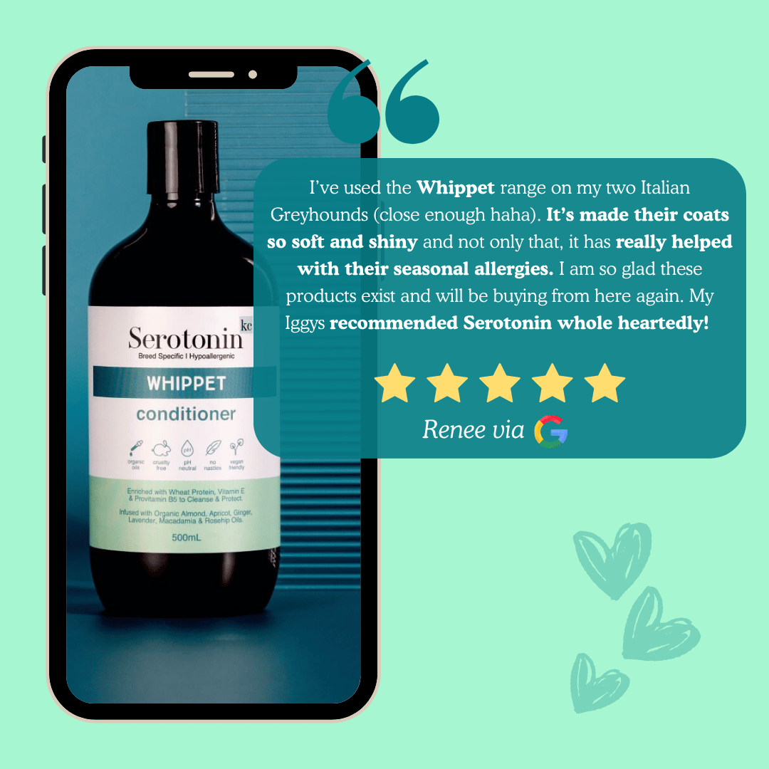 Serotoninkc Natural Whippet Dog Shampoo Smooth Coat Sensitive Skin Customer Review