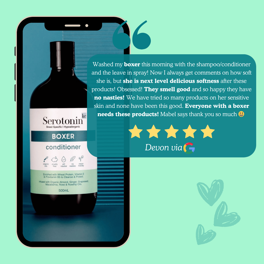 Serotoninkc Boxer Conditioner for Dogs with Sensitive Skin Customer Review