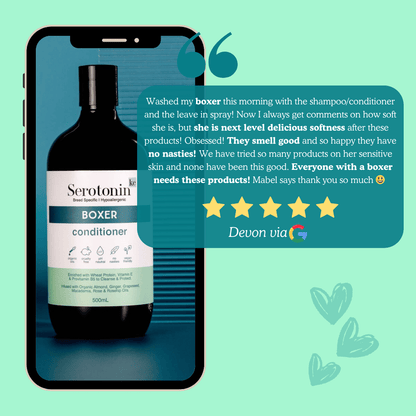 Serotoninkc Boxer Conditioner for Dogs with Sensitive Skin Customer Review