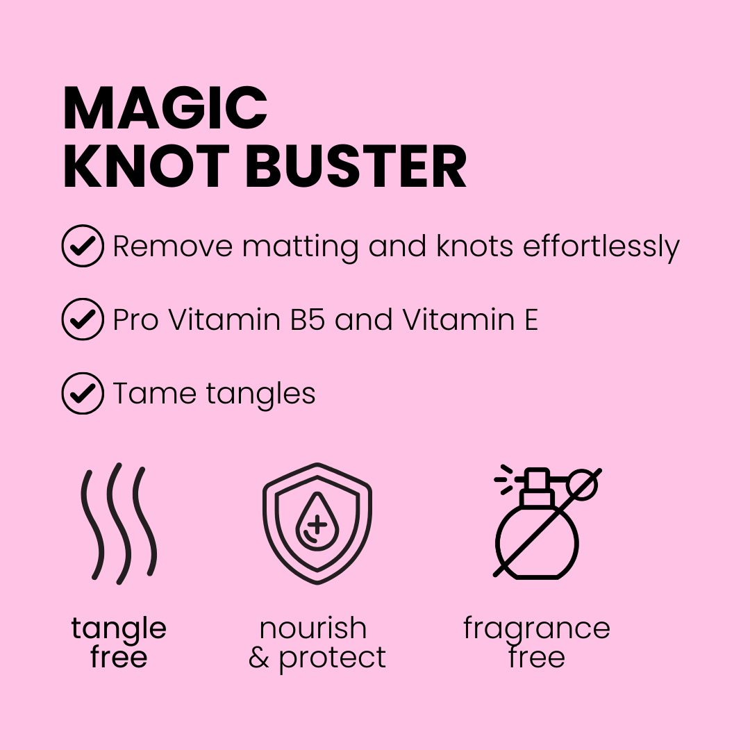 Magic Knot Buster Remove Matting Knots Groomer Detangling Spray Fragrance Free