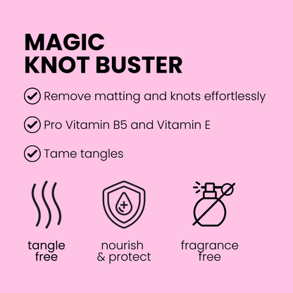Magic Knot Buster Remove Matting Knots Groomer Detangling Spray Fragrance Free