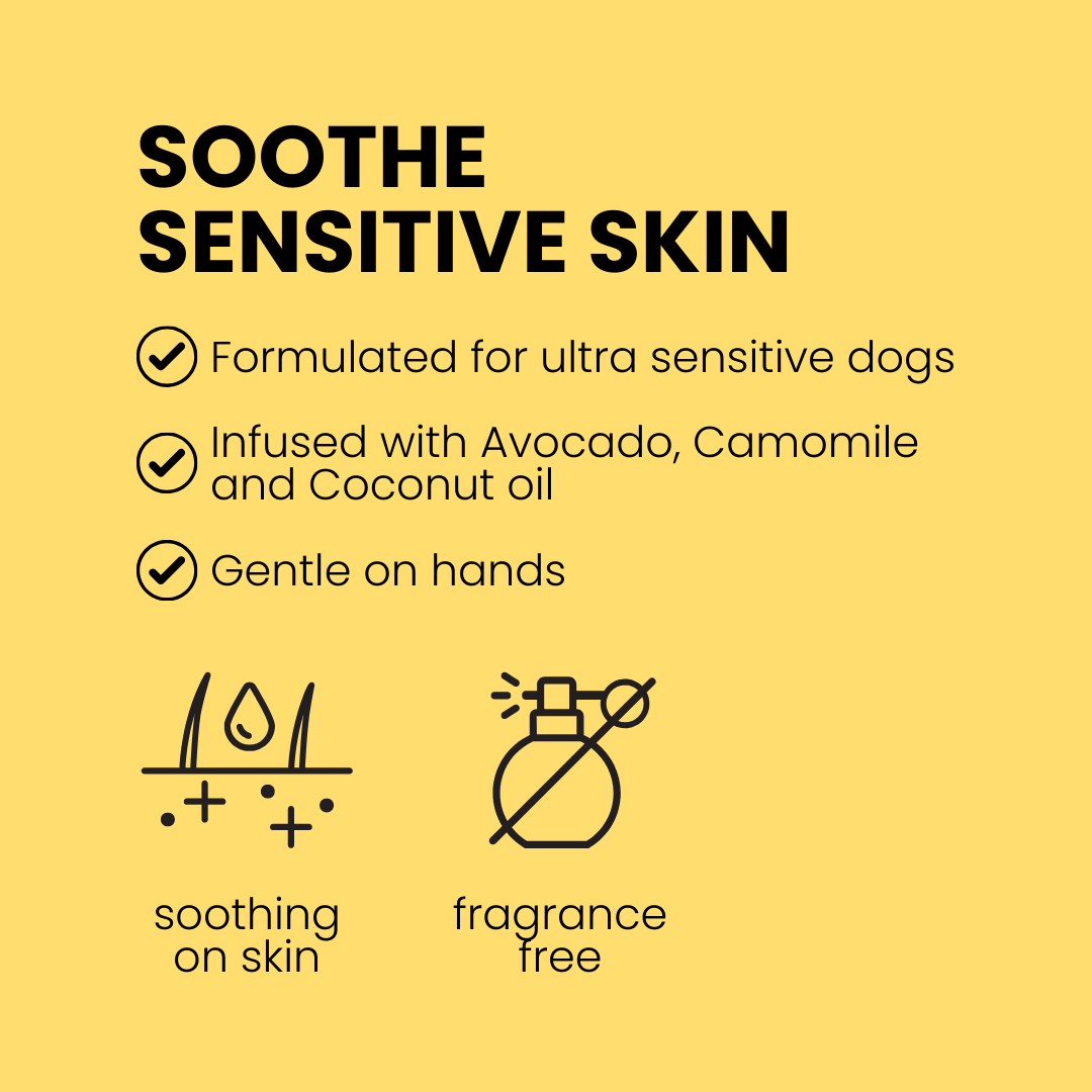 Soothe sensitive skin for itchy dry skin irritated dogs scratching coconut oil