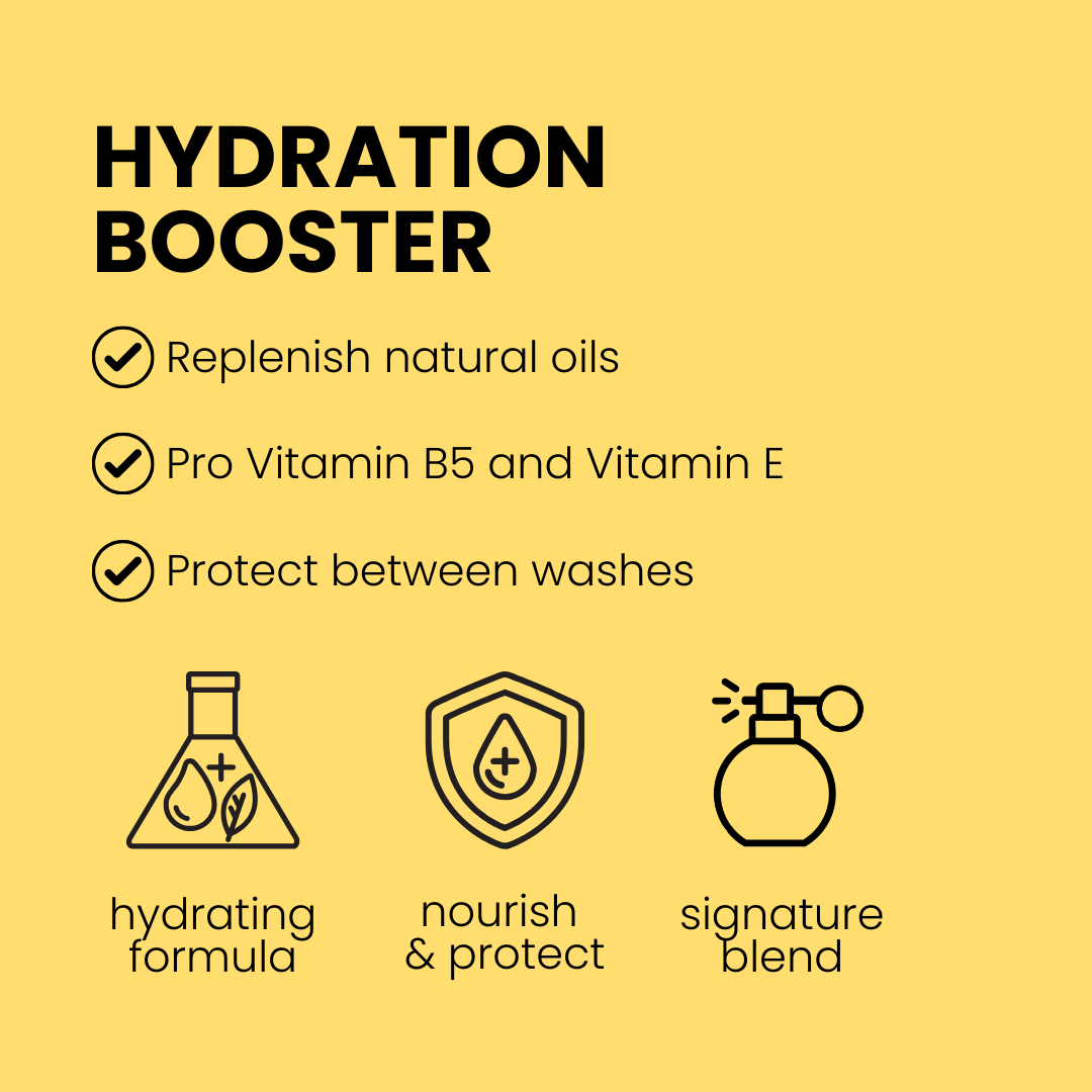 Hydration booster leave in conditioner hydrating formula 
