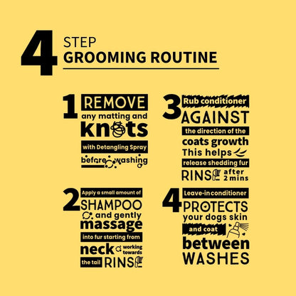 German Shepherd Dog Shampoo Infographic Grooming Routine 