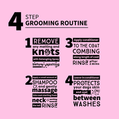 SerotoninKC Shih Tzu Long Drop Coat Conditioner Grooming Routine Icons